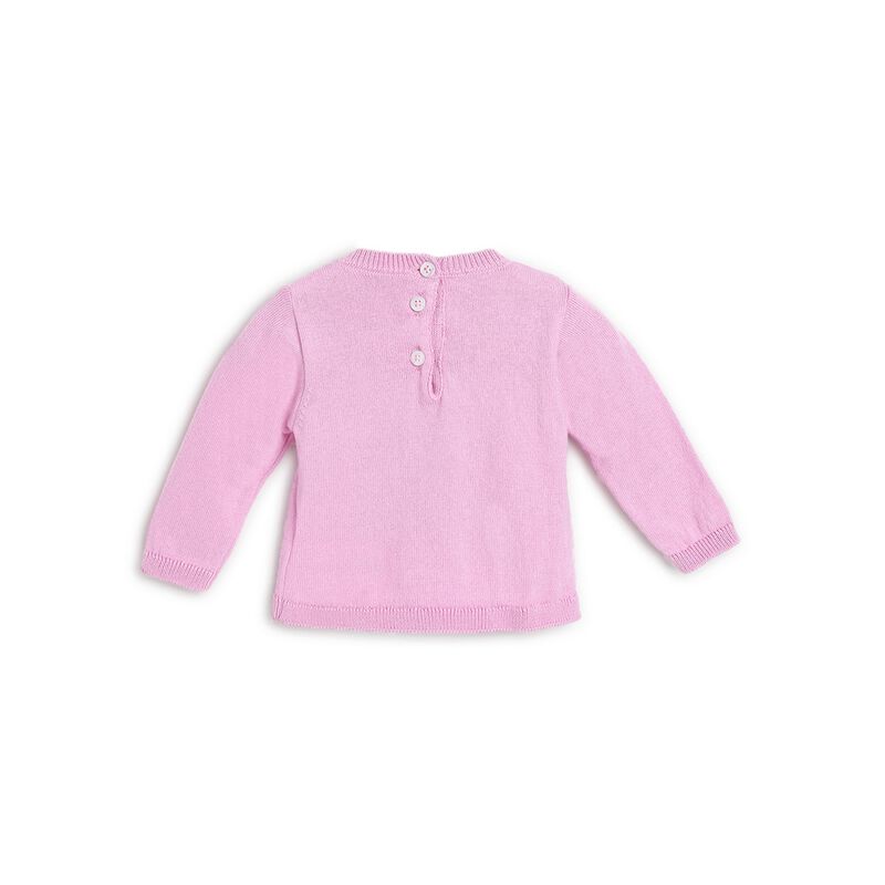 Girls Medium Pink Printed Pullover image number 1